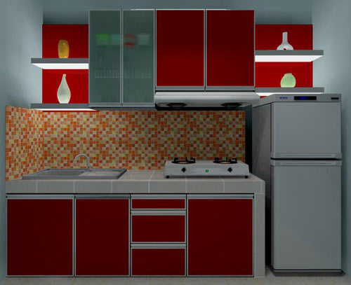 Kabinet Dapur berbentuk I
