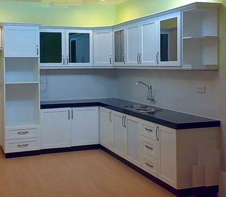 Kabinet Dapur Berbentuk L Putih